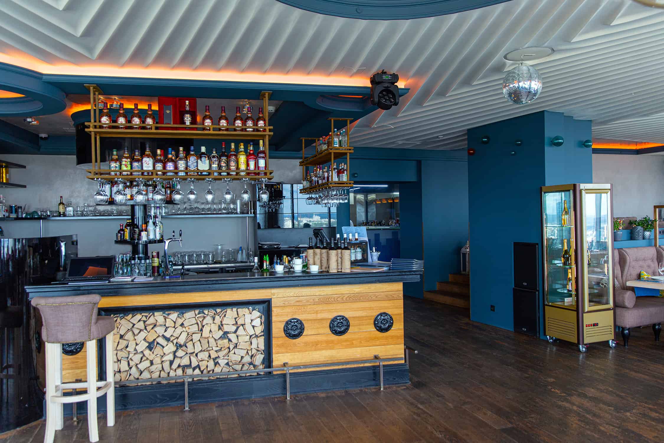 Interior of modern loft-style bar- Restaurant Professional Painters